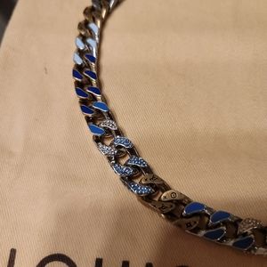 Louis Vuitton Chain Links Patches Necklace With